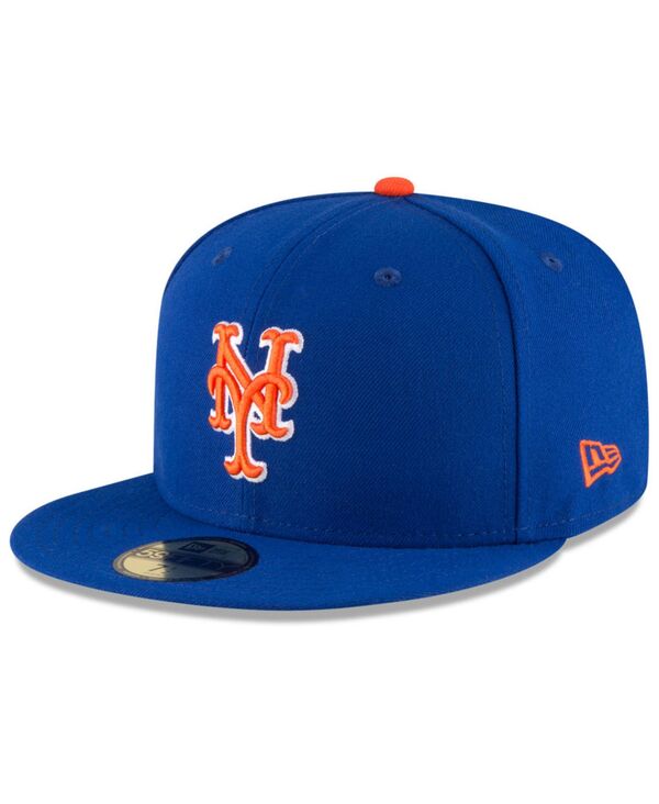 ニューエラ メンズ アクセサリー 帽子 キャップ New Era New York Mets Authentic Collection 59FIFTY Fitted Cap Light Royal/Orange オレンジ|ReVida 店