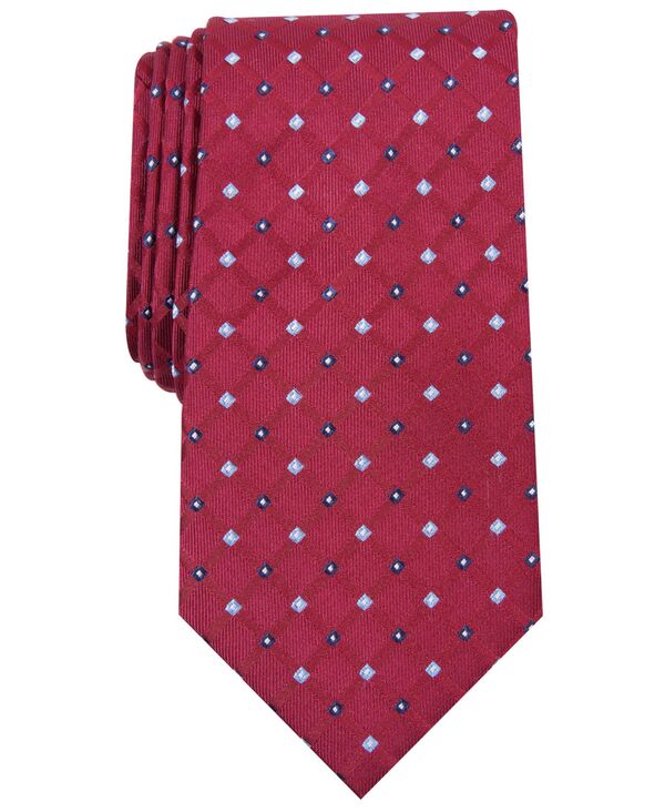 クラブルーム メンズ アクセサリー ネクタイ Club Room Men's Linked Neat Tie Burgundy バーガンディ｜ReVida 店 9,225円