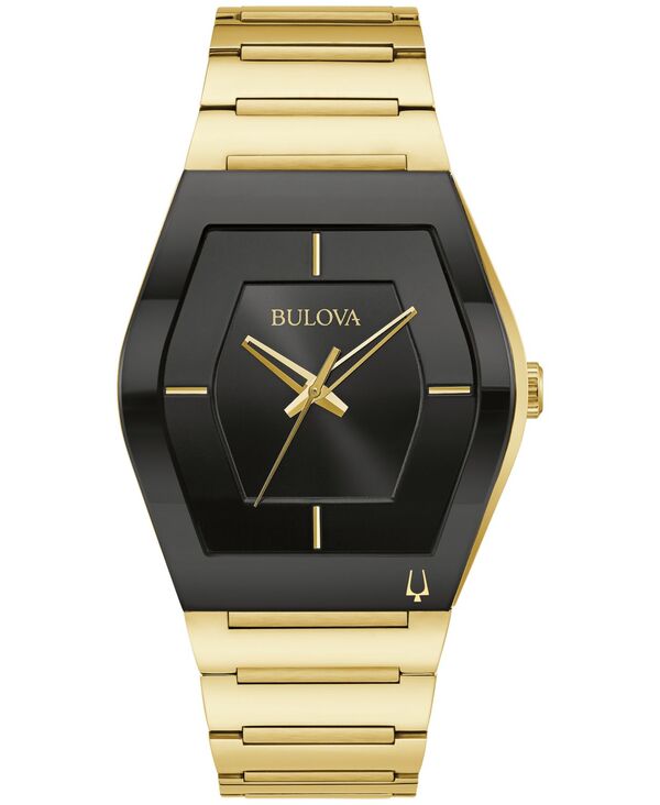 ブロバ メンズ アクセサリー 腕時計 ミニ Tシャツ Bulova Men's Gemini Gold-Tone Stainless Steel Bracelet Watch 40mm Gold ゴールド