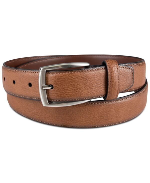 クラブルーム メンズ アクセサリー ベルト レザー フェイクレザー Club Room Men's Faux Leather Pebble Grain Stretch Belt Tan タン｜ReVida 店 8,986円