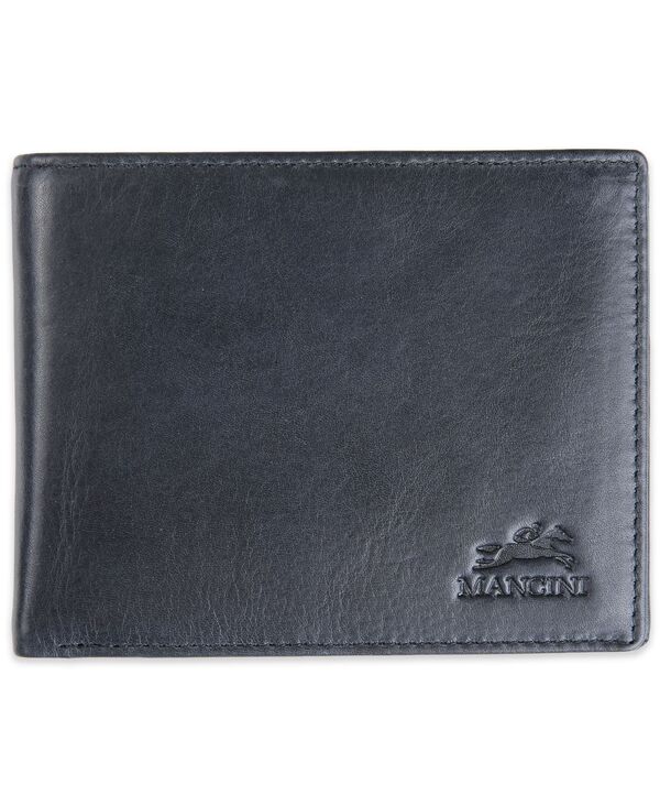 マンシーニ メンズ アクセサリー 財布 Mancini Men's Bellagio Collection Center Wing Billfold Wallet Black ブラック|ReVida 店