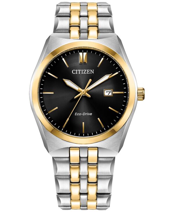 シチズン メンズ アクセサリー 腕時計 Tシャツ Citizen Eco-Drive Men's Corso Two-Tone Stainless Steel Bracelet Watch 40mm Two-tone