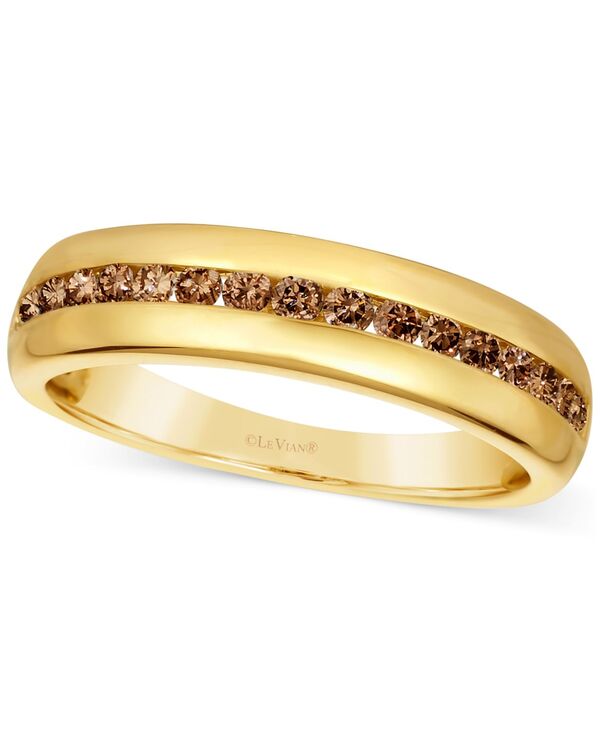 ル キャラバン メンズ 付属品 輪っか Le Vian Chocolatier\u0026reg; Men\u0027s Chocolate Diamond Band (1/2 コンピュータ断層撮影法. t.w.) インチ 14k Gold ゴールド