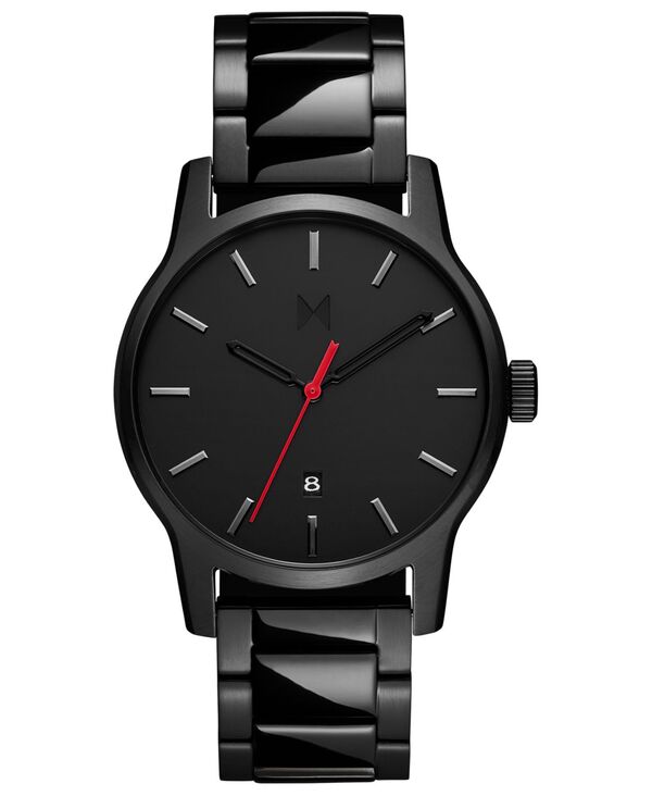 エムブイエムティー メンズ アクセサリー 腕時計 Tシャツ MVMT Men\'s Classic II Black Stainless Steel Bracelet Watch 44mm Black ブラック