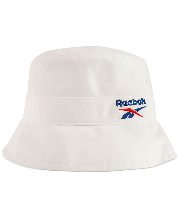リーボック メンズ アクセサリー 帽子 ロゴ Reebok Logo Bucket Hat White ホワイト