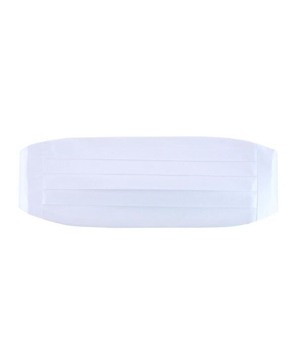 トラファルガー メンズ 付属品 胴締め 地絹 TRAFALGAR Men\u0027s Sutton Solid Color Silk Cummerbund White 白いこと