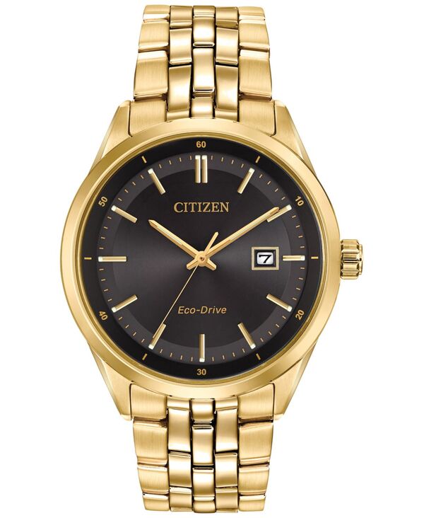 シチズン メンズ 付属品 ウオッチ プルオーバー Citizen Men\u0027s Eco-Drive Gold-Tone Stainless Steel Bracelet Watch 41粍 BM7252-51E Gold ゴールド
