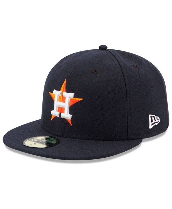 ニューエラ メンズ アクセサリー 帽子 キャップ New Era Houston Astros Authentic Collection 59FIFTY Fitted Cap Navy ネイビー|ReVida 店