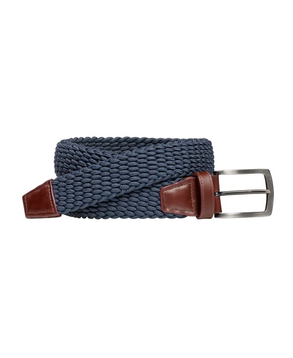 ジョンストンアンドマーフィー メンズ アクセサリー ベルト ニット Johnston & Murphy Men's Stretch Knit Belt Navy ネイビー 11,665円