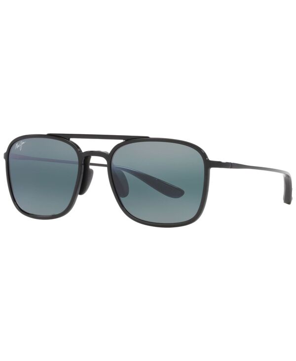 マウイジム メンズ アクセサリー サングラス・アイウェア Maui Jim Unisex KEOKEA 55 Sunglasses MJ00068355-X Black Shiny ブラック
