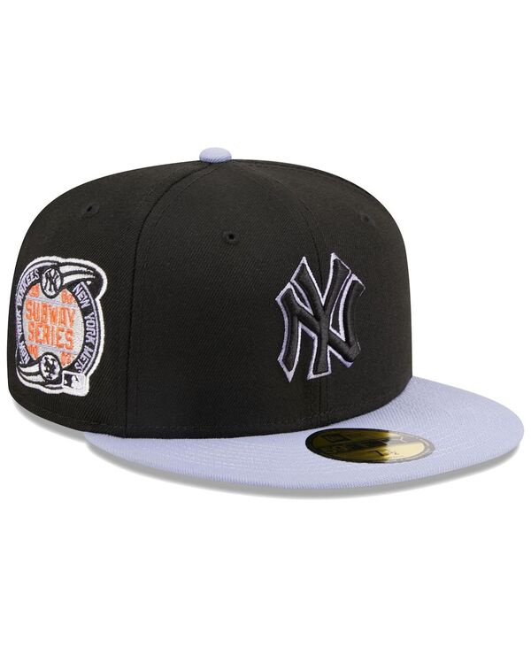 ニューエラ メンズ アクセサリー 帽子 New Era Men's Black New York Yankees Side Patch 59FIFTY Fitted Hat Black ブラック