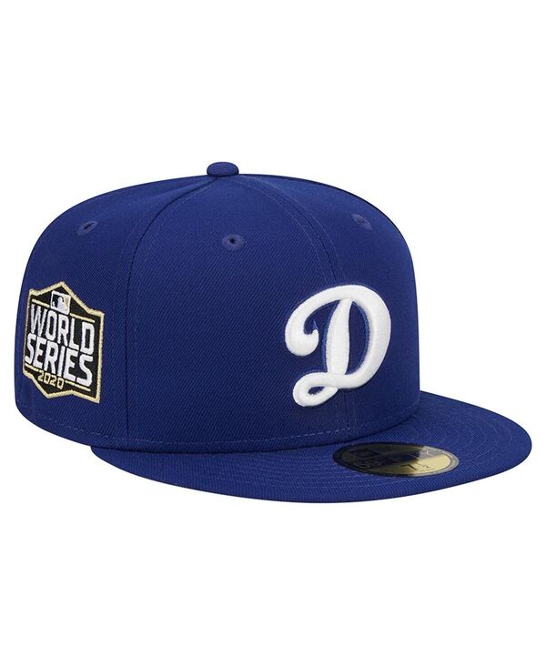 ニューエラ メンズ アクセサリー 帽子 ロゴ New Era Men's Royal Los Angeles Dodgers Alternate Logo 2020 World Series Team Color 59FIFTY Fitted Hat Royal
