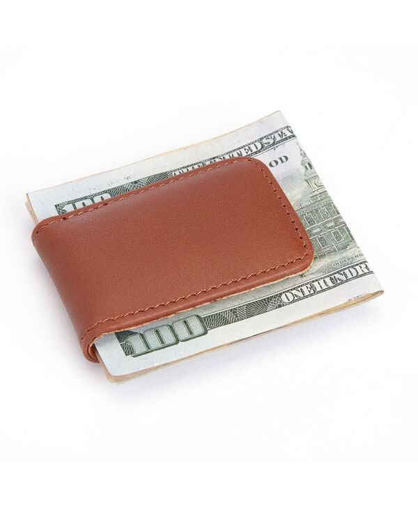 ロイス メンズ アクセサリー 財布 ROYCE New York Men's Magnetic Money Clip Tan タン
