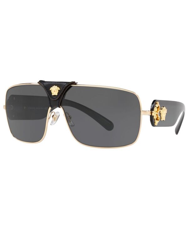ヴェルサーチ メンズ アクセサリー サングラス・アイウェア Versace Sunglasses VE2207Q GOLD/GREY グレー