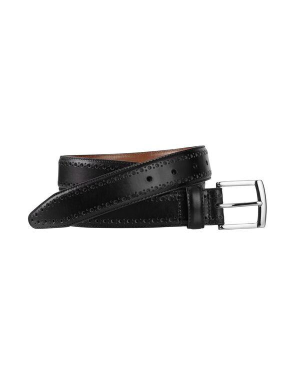 ジョンストンアンドマーフィー メンズ 付属品 胴締め Johnston \u0026 Murphy Men\u0027s Perfed-Edge Belt Black 黒いこと