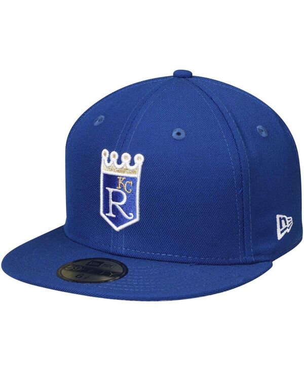 ニューエラ メンズ アクセサリー 帽子 ウール New Era Men's Royal Kansas City Royals Cooperstown Collection Wool 59FIFTY Fitted Hat Royal｜ReVida 店 10,380円