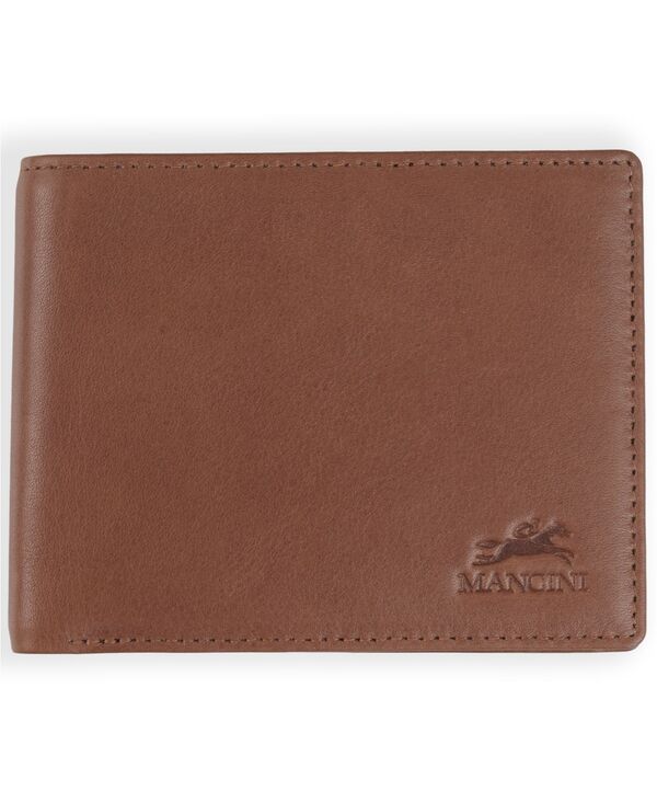 マンシーニ メンズ 付属品 がま口 Mancini Men\u0027s Bellagio Collection Bifold Wallet with Coin Pocket Brown 赤銅色 財布・ケース-メンズ財布-バッグ・小物・ブランド雑貨