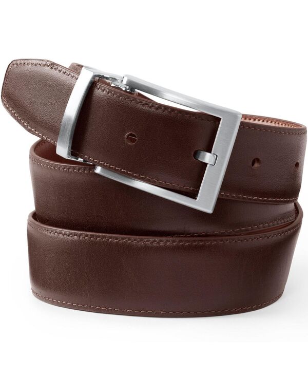 ランズ挙げ句の果て メンズ 付属品 胴締め Lands\u0027 End Men\u0027s Reversible Belt Cognac/dark brown 赤銅色