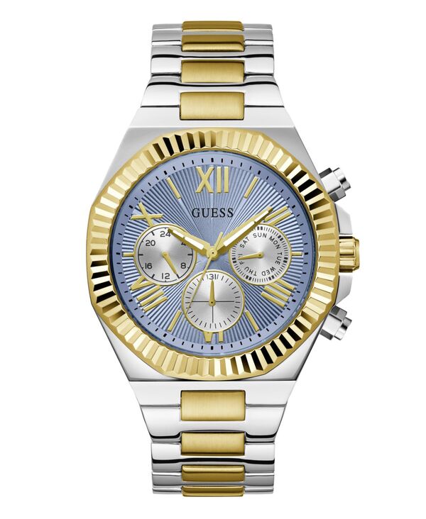 ゲス メンズ アクセサリー 腕時計 Tシャツ GUESS Men's Analog Two-Tone 100% Steel Watch 44mm Two-Tone