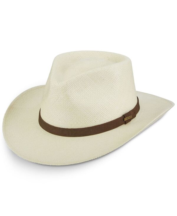 スカラ メンズ アクセサリー 帽子 Scala Men's Panama Outback Hat Natural｜ReVida 店