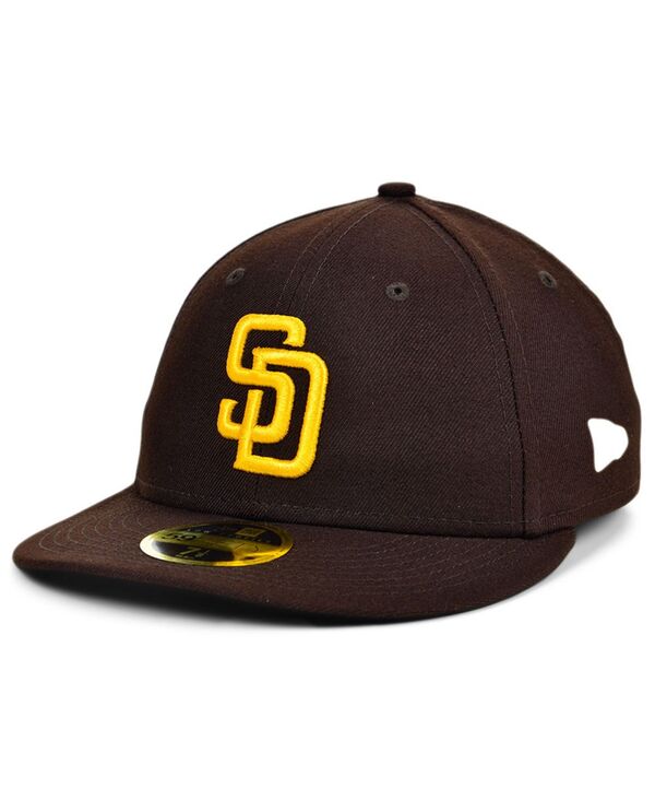 ニューエラ メンズ アクセサリー 帽子 New Era Men's Brown San Diego Padres Authentic Collection On-Field Low Profile 59Fifty Fitted Hat Brown ブラウン 8,386円