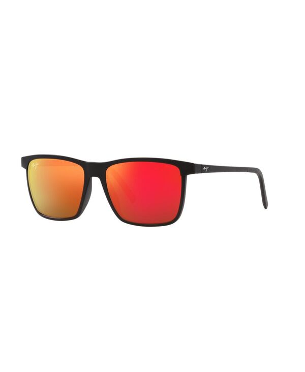 マウイジム メンズ アクセサリー サングラス・アイウェア Maui Jim Unisex Polarized Sunglasses One Way Black Matte ブラック