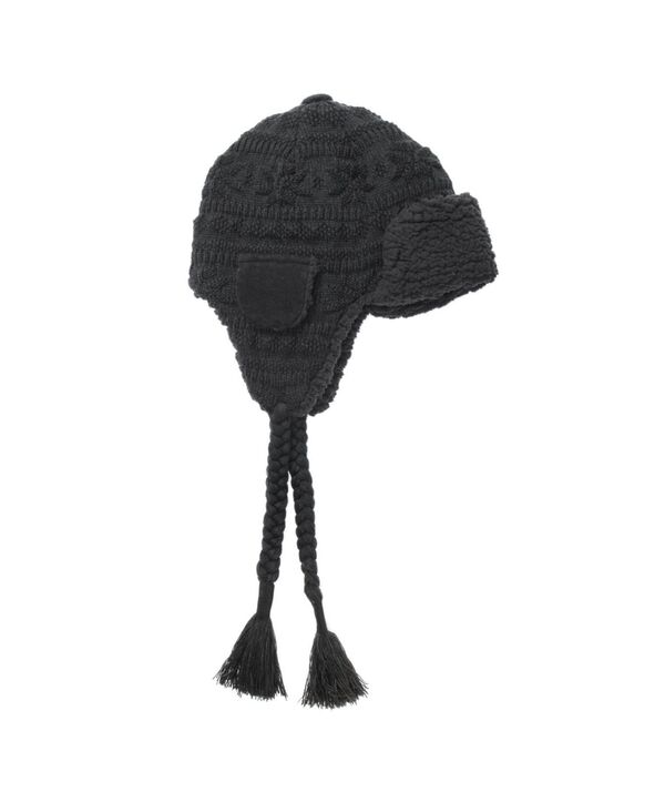 ムクルクス メンズ アクセサリー 帽子 MUK LUKS Men's Trapper Hat One Size Black ブラック