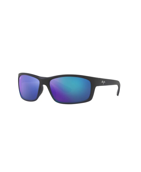 マウイジム メンズ アクセサリー サングラス・アイウェア Maui Jim Unisex Polarized Sunglasses 766 KANAIO COAST Black Matte ブラック