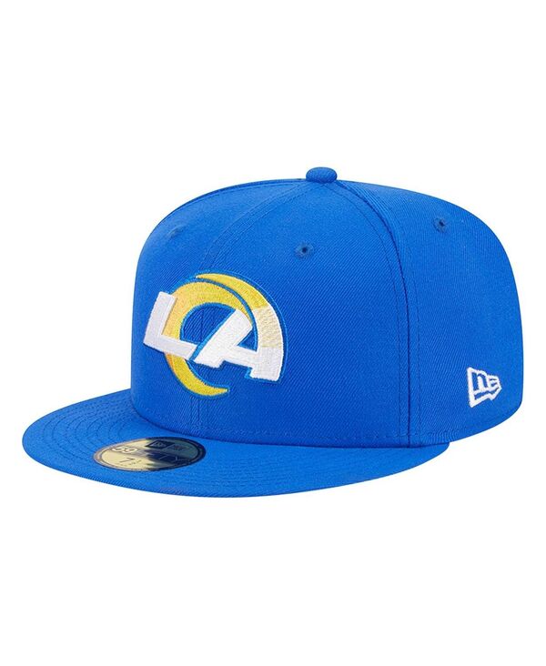 ニューエラ メンズ アクセサリー 帽子 New Era Men's Royal Los Angeles Rams Main 59FIFTY Fitted Hat Royal｜ReVida 店