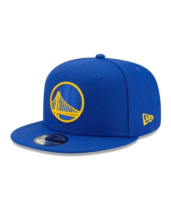 ニューエラ メンズ アクセサリー 帽子 New Era Men's Royal Golden State Warriors Official Team Color 9FIFTY Snapback Hat Royal