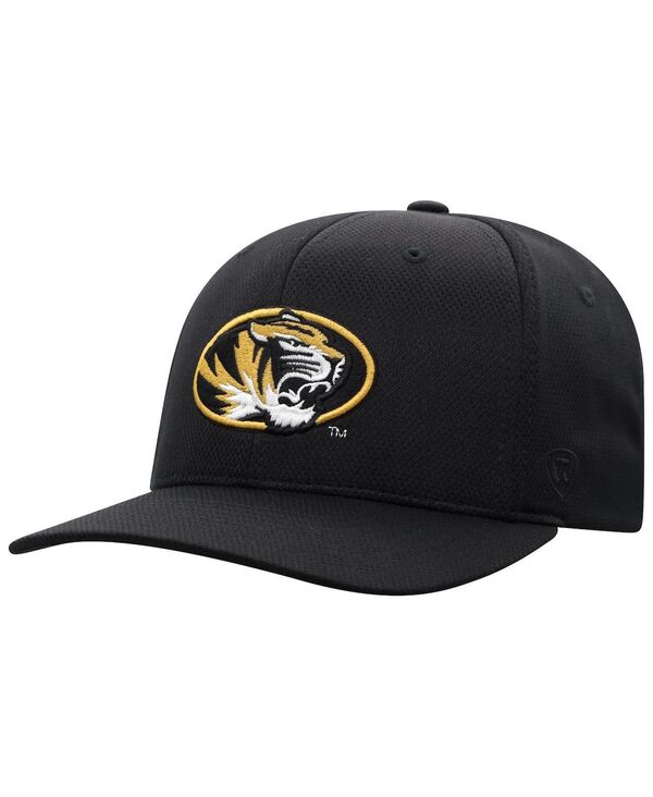 トップオブザワールド メンズ アクセサリー 帽子 ロゴ Top of the World Men's Black Missouri Tigers Reflex Logo Flex Hat Black ブラック