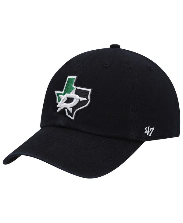 47 ブランド メンズ アクセサリー 帽子 '47 Brand Men's Black Dallas Stars Clean Up Adjustable Hat Black ブラック