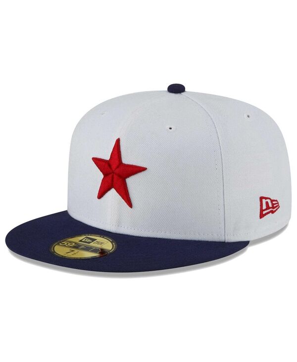 ニューエラ メンズ アクセサリー 帽子 New Era Men's White Detroit Stars Cooperstown Collection Turn Back The Clock 59FIFTY Fitted Hat White ホワイト