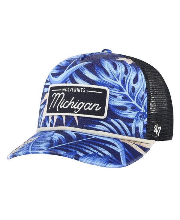 47 ブランド メンズ アクセサリー 帽子 '47 Brand Men's Navy Michigan Wolverines Tropicalia Hitch Adjustable Hat Navy ネイビー
