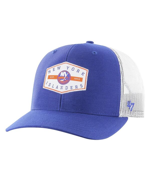 47 ブランド メンズ アクセサリー 帽子 '47 Brand Men's Royal New York Islanders Convoy Trucker Adjustable Hat Royal|ReVida 店