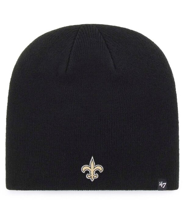 47 ブランド メンズ アクセサリー 帽子 ニット ロゴ '47 Brand Men's Black New Orleans Saints Primary Logo Knit Beanie Black ブラック