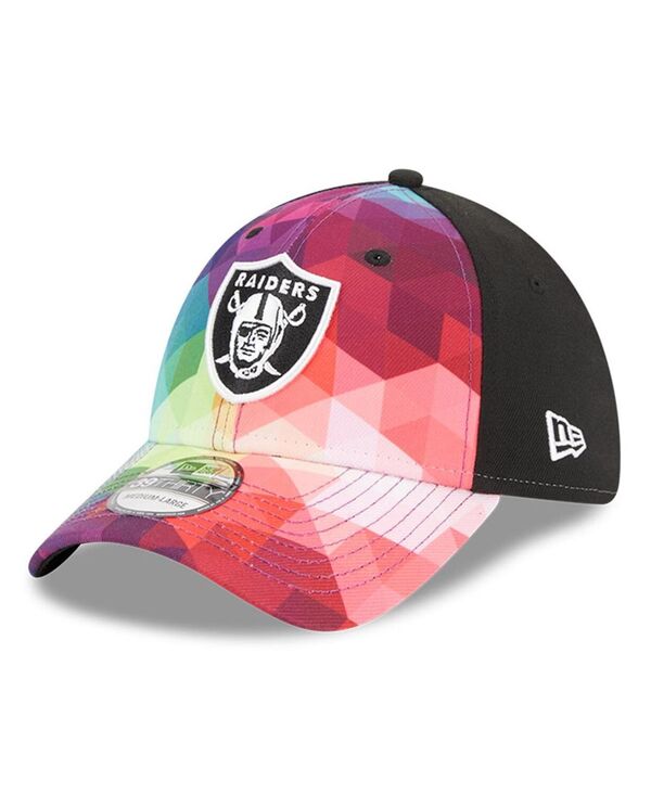 ニューエラ メンズ アクセサリー 帽子 New Era Men's Pink Las Vegas Raiders 2023 NFL Crucial Catch 39THIRTY Flex Hat Pink ピンク
