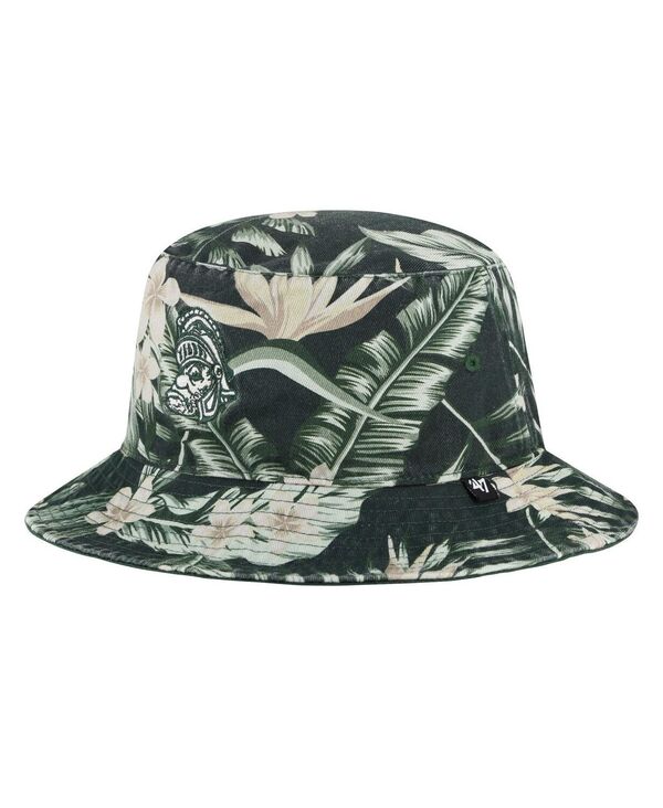 47 ブランド メンズ アクセサリー 帽子 '47 Brand Men's Green Michigan State Spartans Tropicalia Bucket Hat Green グリーン