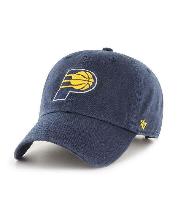 47 ブランド メンズ アクセサリー 帽子 ロゴ '47 Brand Men's Navy Indiana Pacers Team Logo Clean Up Adjustable Hat Navy ネイビー