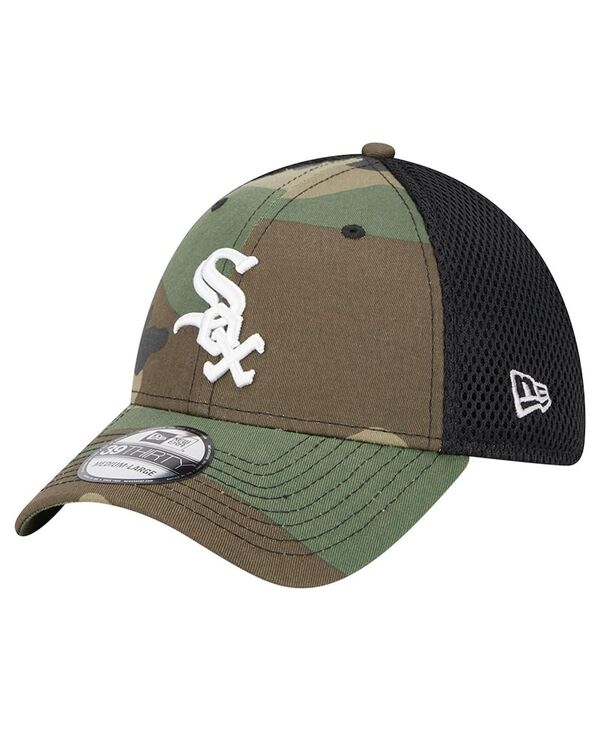ニューエラ メンズ アクセサリー 帽子 New Era Men's Camo Chicago White Sox Team Neo 39THIRTY Flex Hat Camo ホワイト
