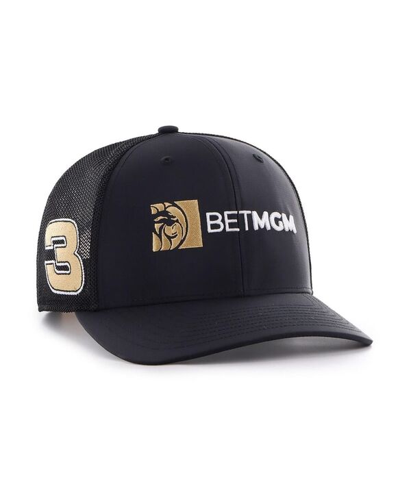 47 ブランド メンズ アクセサリー 帽子 '47 Brand Men's Black Austin Dillon Bet MGM Sure Shot Brrr Trucker Adjustable Hat Black ブラック|ReVida 店