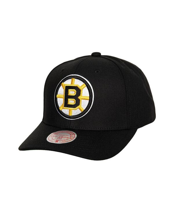 ミッチェル&ネス メンズ アクセサリー 帽子 Mitchell & Ness Men's Black Boston Bruins Team Ground Pro Adjustable Hat Black ブラック 7,685円