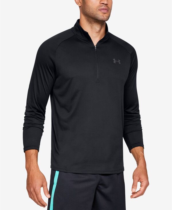 アンダーアーマー メンズ アウター パーカー・スウェット Under Armour Men UA Tech Half-Zip Pullover Black ブラック