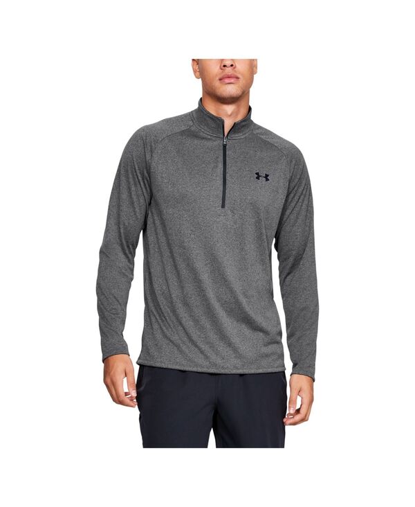 アンダーアーマー メンズ アウター パーカー・スウェット Under Armour Men UA Tech Half-Zip Pullover Carbon Heather/Black ブラック
