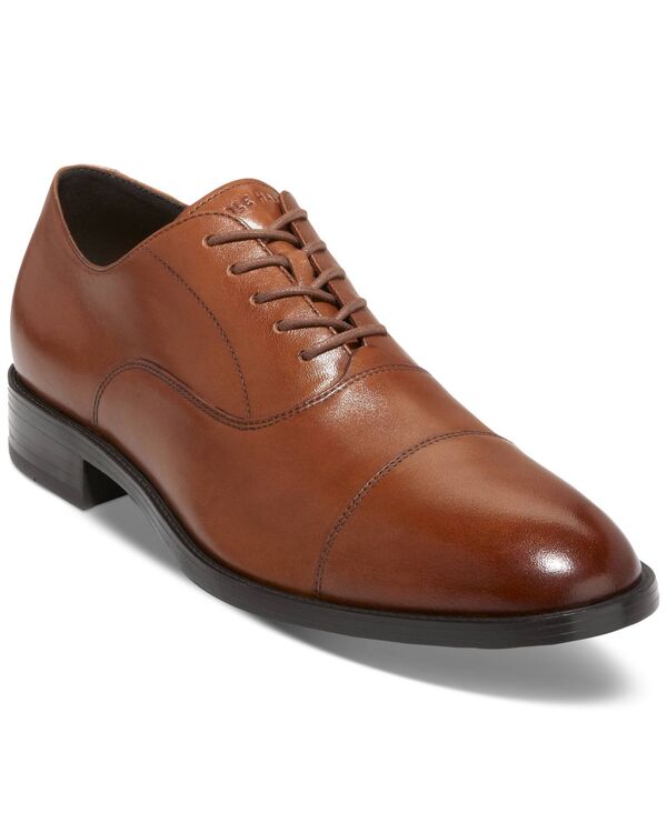 コールハーン メンズ シューズ オックスフォード キャップ レース Cole Haan Men Hawthorne Lace-Up Cap-Toe Oxford Dress Shoes British Tan タン