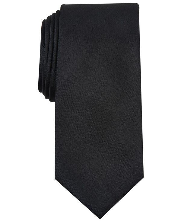 アルファニ メンズ アクセサリー ネクタイ Alfani Men's Solid Texture Slim Tie Black ブラック