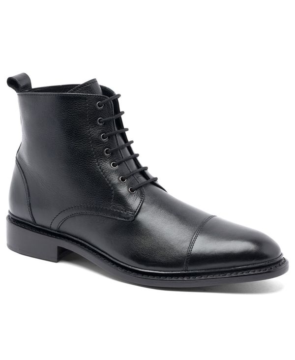 アンソニー ヴィア メンズ シューズ ブーツ・レインブーツ レース レザー Anthony Veer Men's Monroe Lace-Up Goodyear Casual Leather Dress Boots Black ブラック|ReVida 店