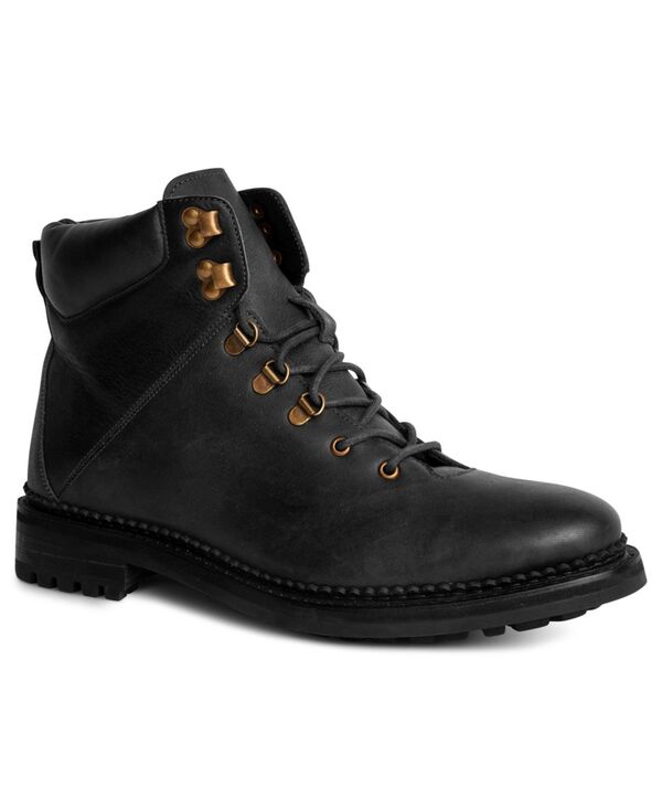 アンソニー ヴィア メンズ シューズ ブーツ・レインブーツ レザー Anthony Veer Rockefeller Men's Leather Hiking Boots Black ブラック