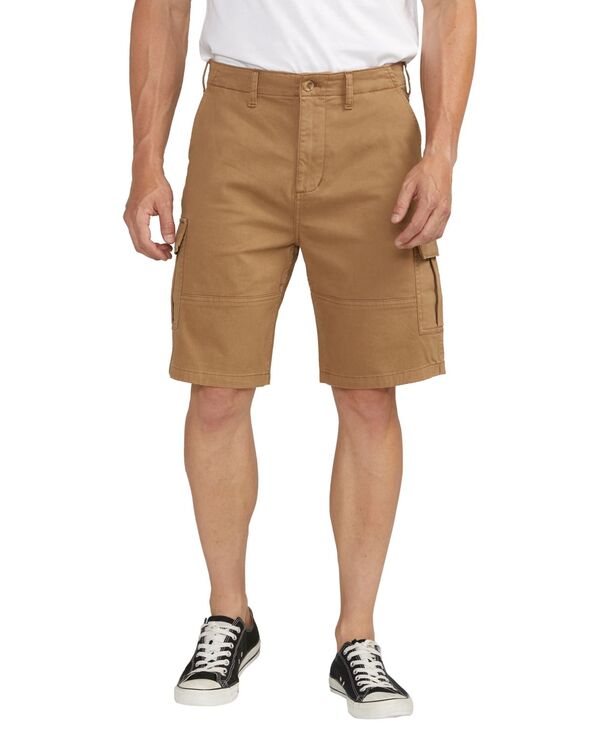 シルバー ジーンズ メンズ ボトムス ハーフパンツ・ショーツ ショートパンツ Silver Jeans Co. Men's Essential Twill Cargo 10 Shorts Desert