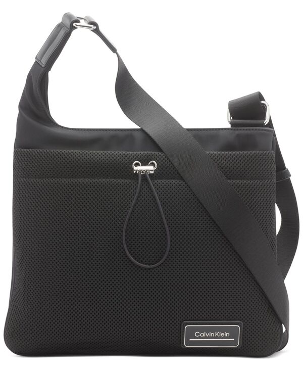 カルバンクライン レディース バッグ ショルダーバッグ ナイロン メッシュ Calvin Klein Jessie Mesh Pocket Nylon Crossbody Black ブラック